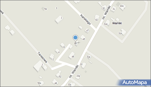 Kostrzyn nad Odrą, Osiedle Warniki, 60, mapa Kostrzyn nad Odrą