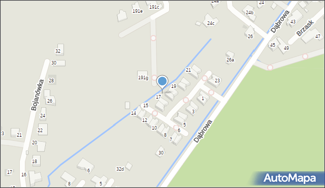 Kraków, Osiedle Srebrne Uroczysko, 18, mapa Krakowa