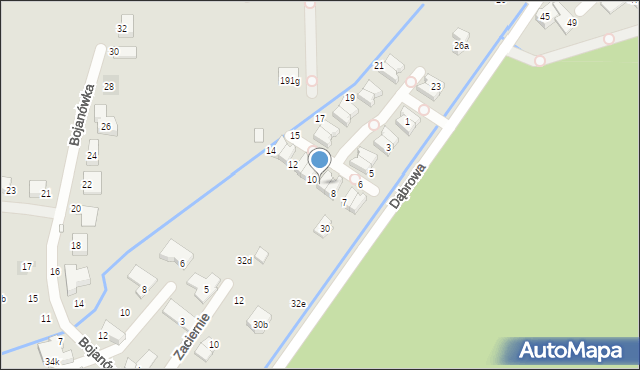 Kraków, Osiedle Srebrne Uroczysko, 9, mapa Krakowa