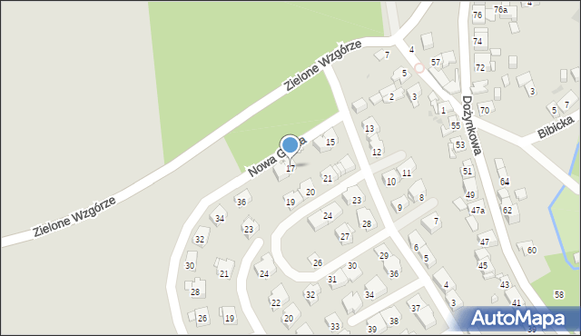 Kraków, Osiedle Witkowice Nowe, 17, mapa Krakowa