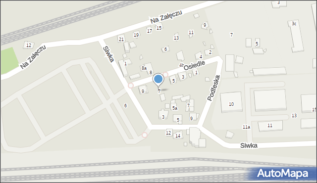 Kraków, Osiedle, 7, mapa Krakowa