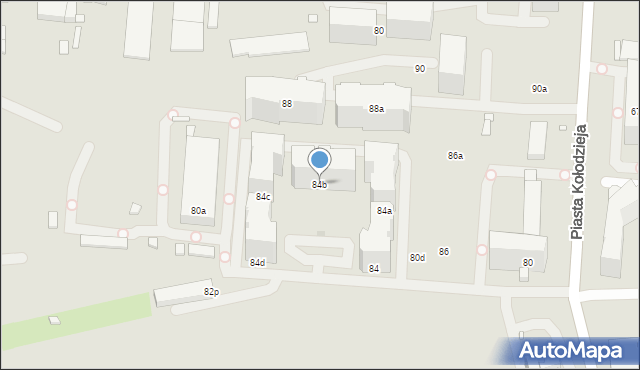 Kraków, Osiedle Bohaterów Września, 84b, mapa Krakowa