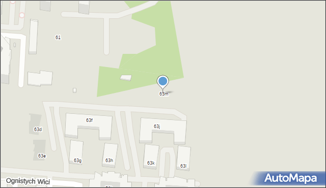 Kraków, Osiedle Piastów, 63m, mapa Krakowa