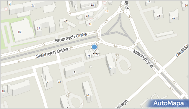 Kraków, Osiedle Kombatantów, 7b, mapa Krakowa