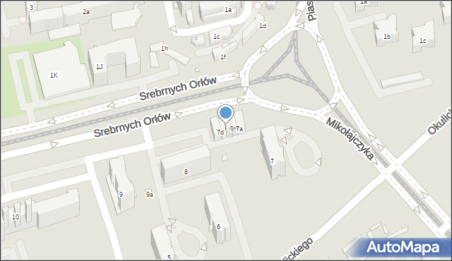 Kraków, Osiedle Kombatantów, 7c, mapa Krakowa