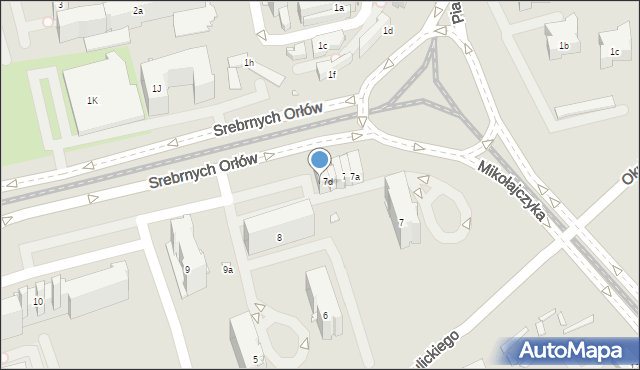 Kraków, Osiedle Kombatantów, 7e, mapa Krakowa