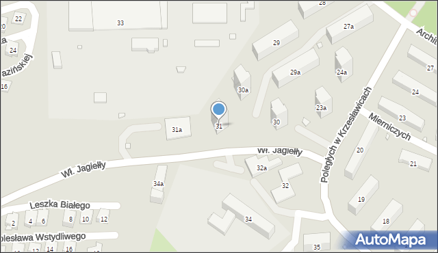 Kraków, Osiedle na Stoku, 31, mapa Krakowa