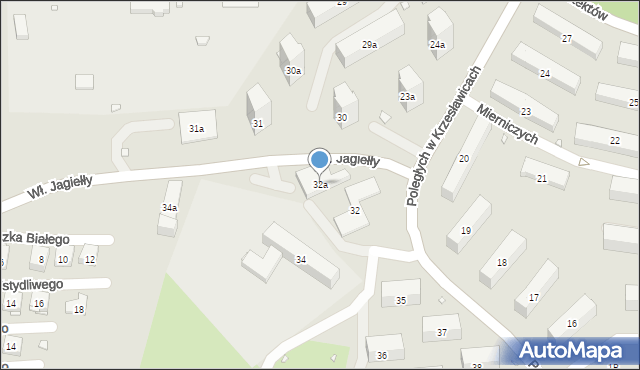 Kraków, Osiedle na Stoku, 32a, mapa Krakowa