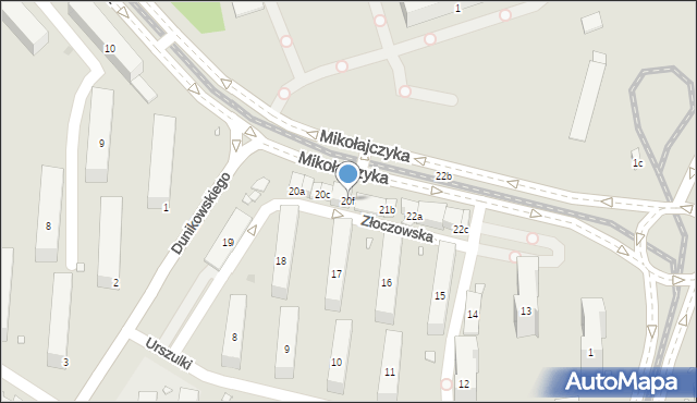 Kraków, Osiedle Wysokie, 20f, mapa Krakowa