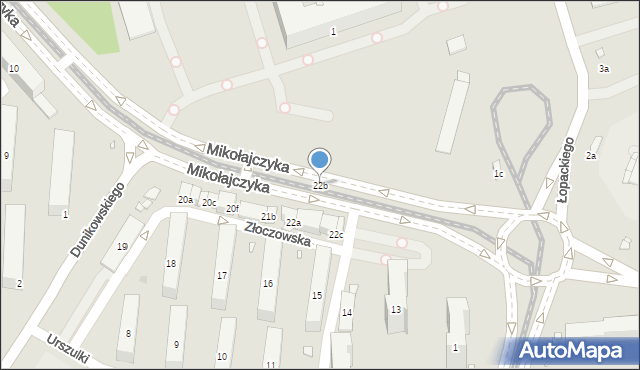 Kraków, Osiedle Wysokie, 22b, mapa Krakowa