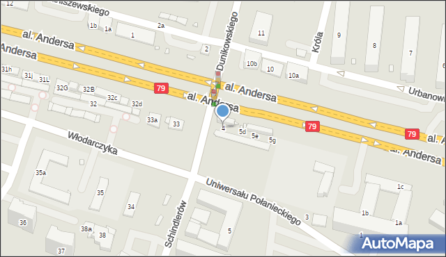 Kraków, Osiedle Kościuszkowskie, 4, mapa Krakowa