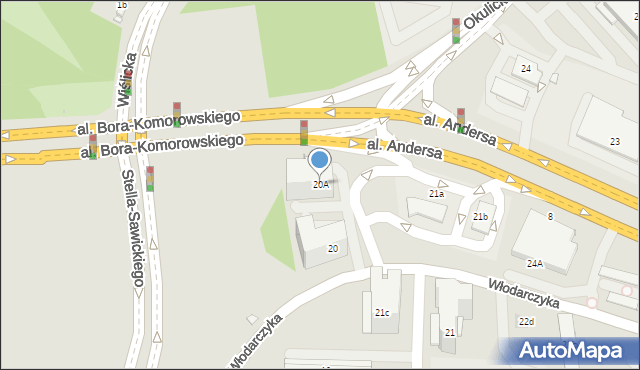 Kraków, Osiedle Dywizjonu 303, 20A, mapa Krakowa