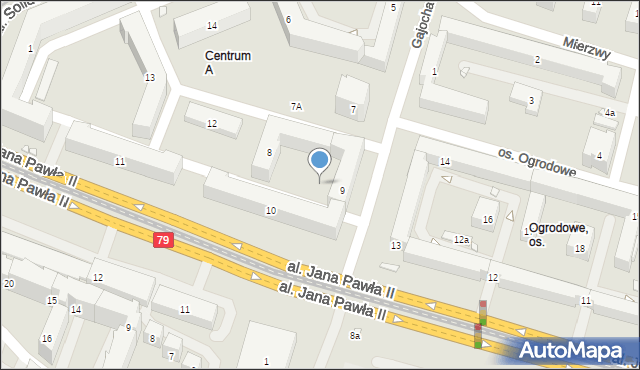 Kraków, Osiedle Centrum A, 848, mapa Krakowa