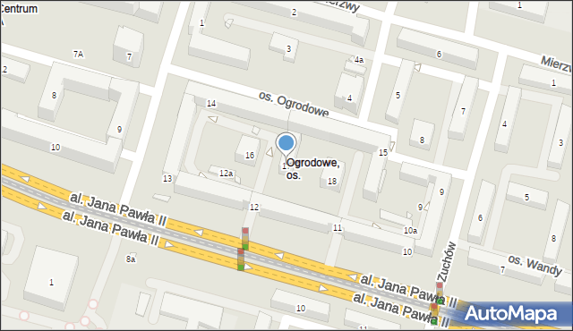 Kraków, Osiedle Ogrodowe, 17, mapa Krakowa
