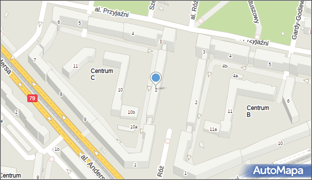 Kraków, Osiedle Centrum C, 2, mapa Krakowa