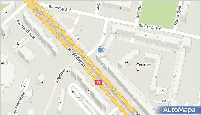 Kraków, Osiedle Centrum C, 7, mapa Krakowa