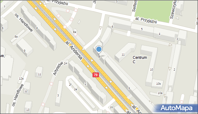 Kraków, Osiedle Centrum C, 8, mapa Krakowa