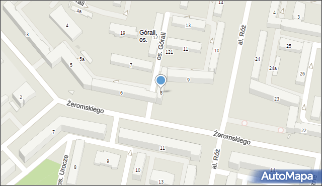 Kraków, Osiedle Górali, 8, mapa Krakowa