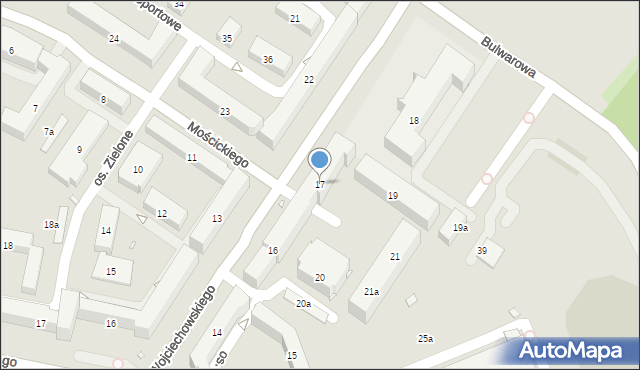Kraków, Osiedle Szkolne, 17, mapa Krakowa