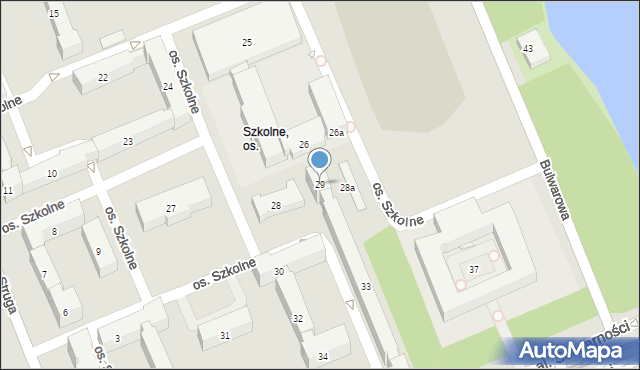 Kraków, Osiedle Szkolne, 29, mapa Krakowa