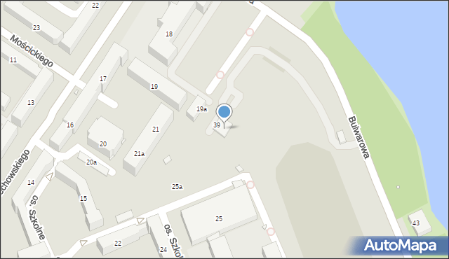 Kraków, Osiedle Szkolne, 39a, mapa Krakowa