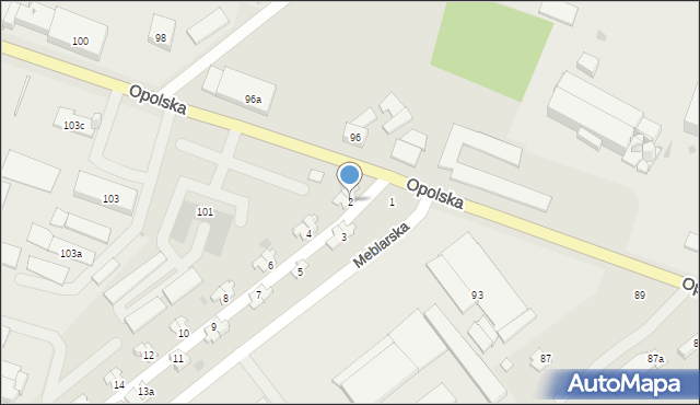 Krapkowice, Osiedle Fabryczne, 2, mapa Krapkowice