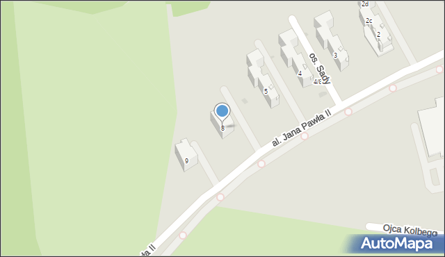 Krapkowice, Osiedle Sady, 8, mapa Krapkowice