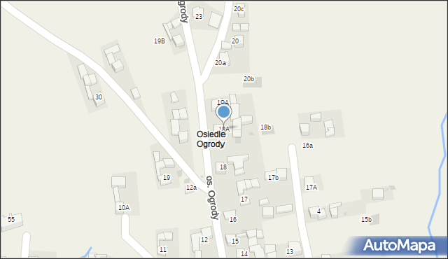 Krauszów, Osiedle Ogrody, 18A, mapa Krauszów