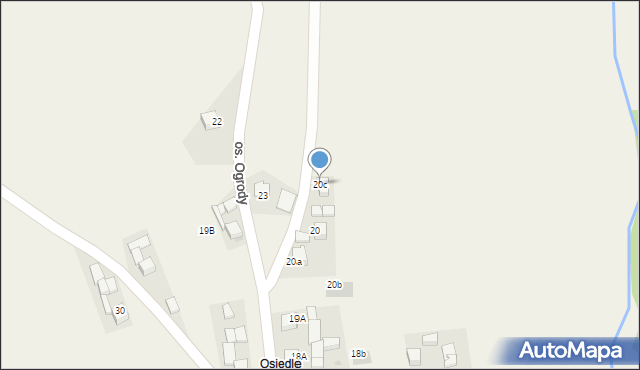 Krauszów, Osiedle Ogrody, 20c, mapa Krauszów