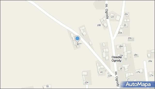 Krauszów, Osiedle Ogrody, 30, mapa Krauszów