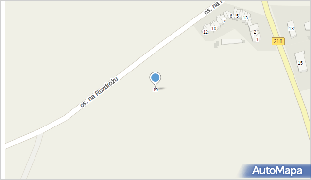 Krokowa, Osiedle na Rozdrożu, 19, mapa Krokowa