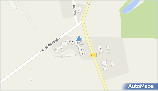 Krokowa, Osiedle na Rozdrożu, 3, mapa Krokowa