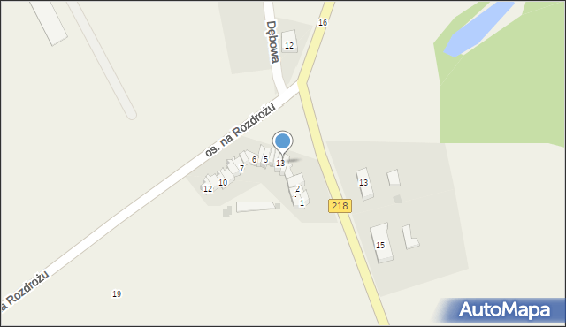 Krokowa, Osiedle na Rozdrożu, 4, mapa Krokowa