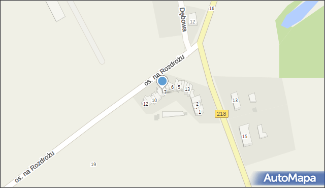 Krokowa, Osiedle na Rozdrożu, 8, mapa Krokowa
