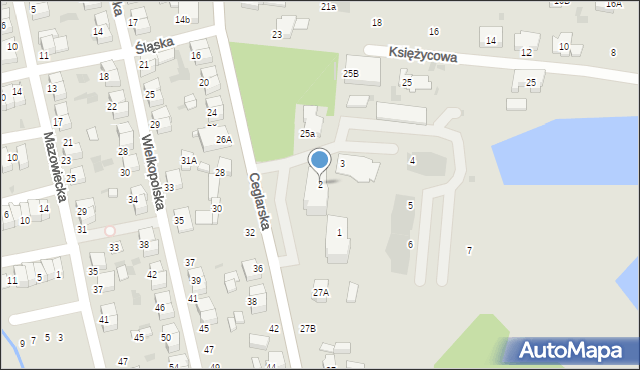 Krotoszyn, Osiedle Robińskich, 2, mapa Krotoszyna