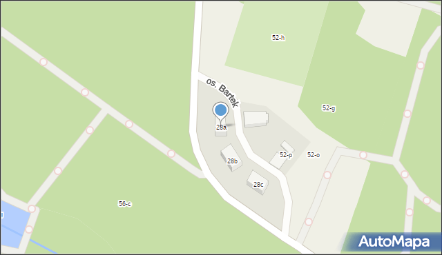 Krucz, Osiedle Bartek, 28a, mapa Krucz