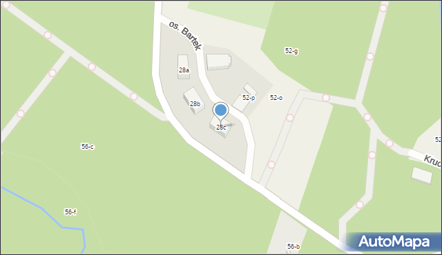 Krucz, Osiedle Bartek, 28c, mapa Krucz