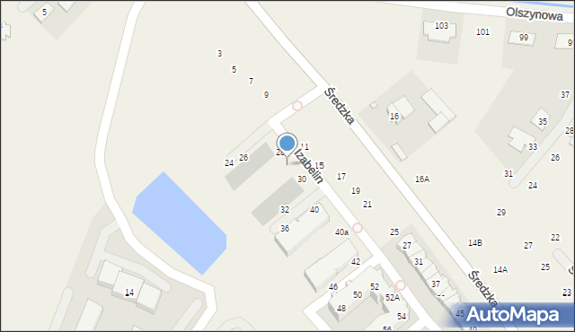 Kruszewnia, Osiedle Izabelin, 28A, mapa Kruszewnia