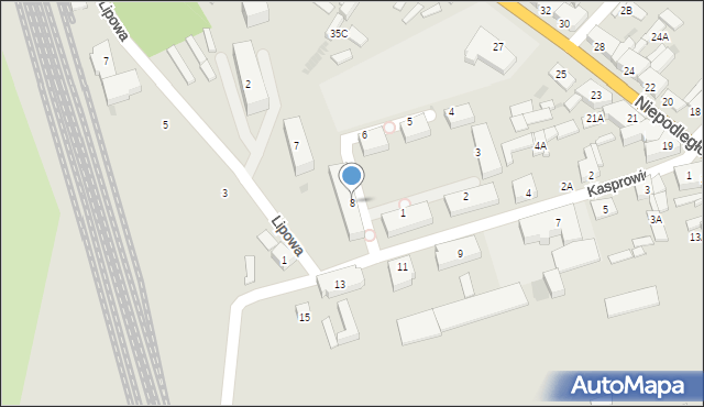 Kruszwica, Osiedle Robotnicze, 8, mapa Kruszwica