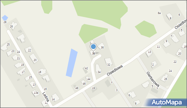 Kruszyn Krajeński, Osiedlowa, 38, mapa Kruszyn Krajeński