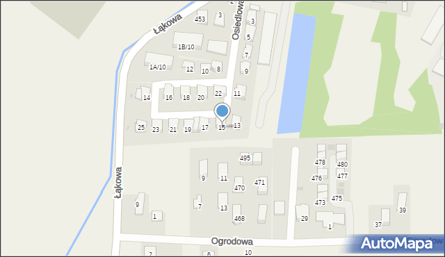 Kryspinów, Osiedlowa, 15, mapa Kryspinów