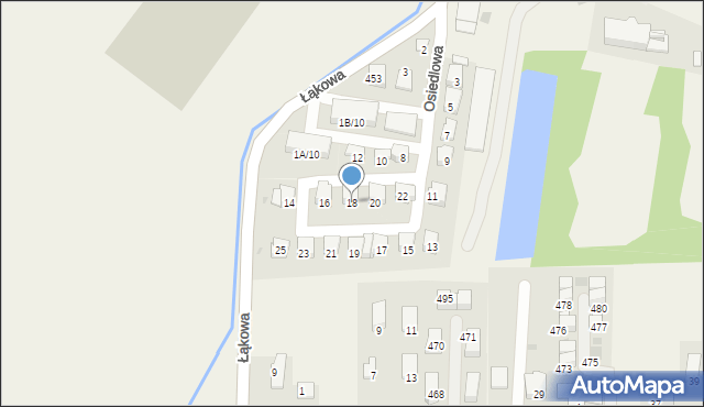 Kryspinów, Osiedlowa, 18, mapa Kryspinów