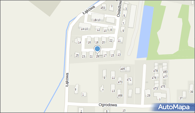 Kryspinów, Osiedlowa, 19, mapa Kryspinów