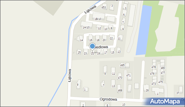 Kryspinów, Osiedlowa, 21, mapa Kryspinów