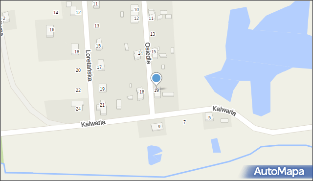 Krzeszów, Osiedle, 19, mapa Krzeszów