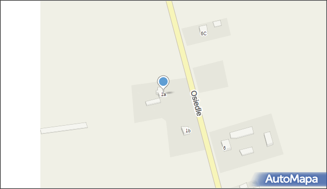 Krzeszyce Osada, Osiedle, 1a, mapa Krzeszyce Osada