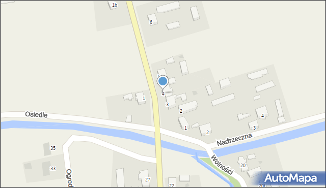 Krzeszyce Osada, Osiedle, 4, mapa Krzeszyce Osada