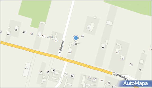 Kuczów, Ostrowiecka, 66, mapa Kuczów