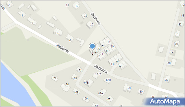 Kunowice, Osiedle Grafitowe, 1, mapa Kunowice