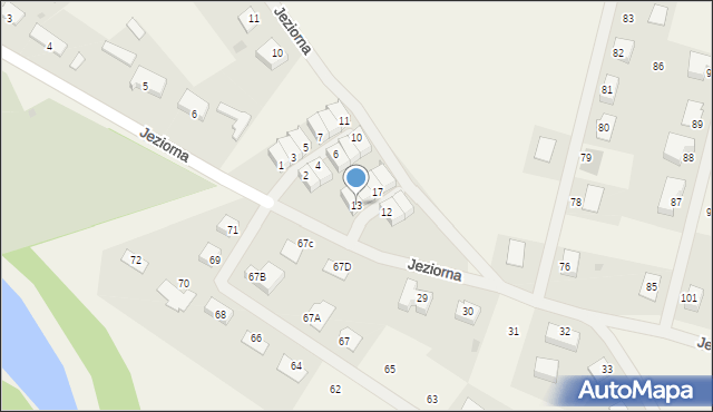 Kunowice, Osiedle Grafitowe, 13, mapa Kunowice